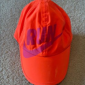 Nike Dri-fit Neon Orange Hat one size, adjustable strap